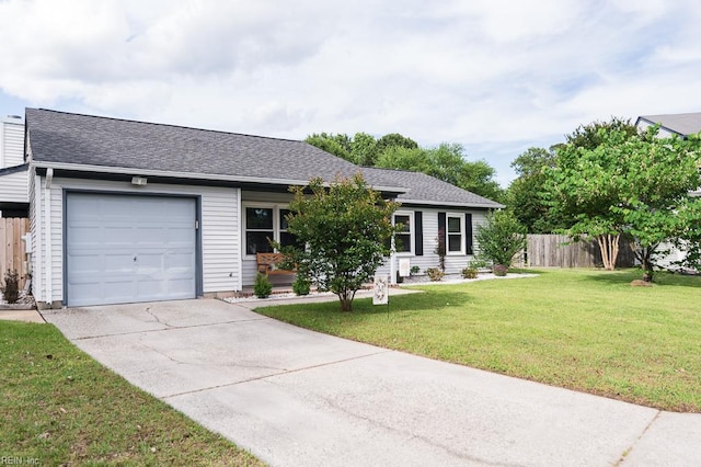1 Lake Walk Xing, Hampton, VA 23666 - single story home featuring a garage, concrete driveway, and roof with shingles