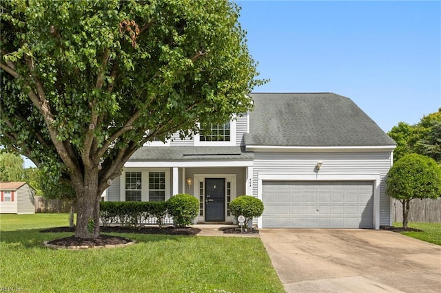 405 Millwright Way, Chesapeake, VA 23323 - view of front of house with a garage, concrete driveway, and roof with shingles