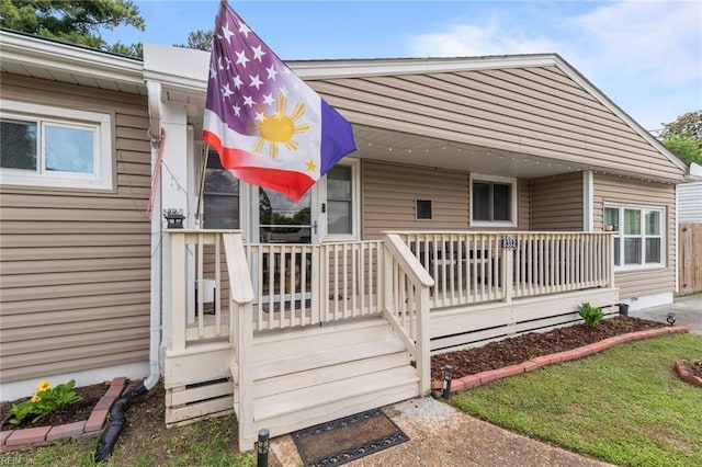 8332 Halprin Dr, Norfolk, VA 23518 - entrance to property featuring a porch