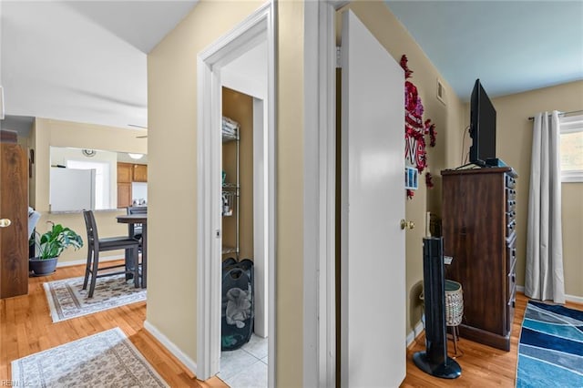 8332 Halprin Dr, Norfolk, VA 23518 - hallway with wood finished floors and baseboards