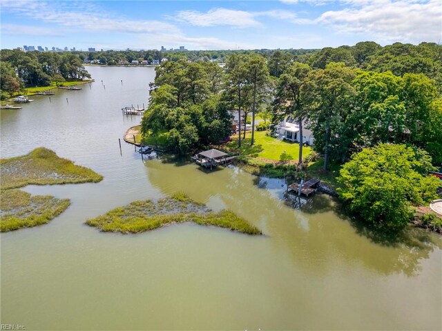 6052 Newport Cres, Norfolk, VA 23505 - bird's eye view of a large body of water