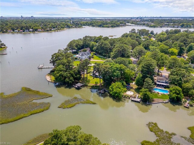 6052 Newport Cres, Norfolk, VA 23505 - aerial view of a large body of water