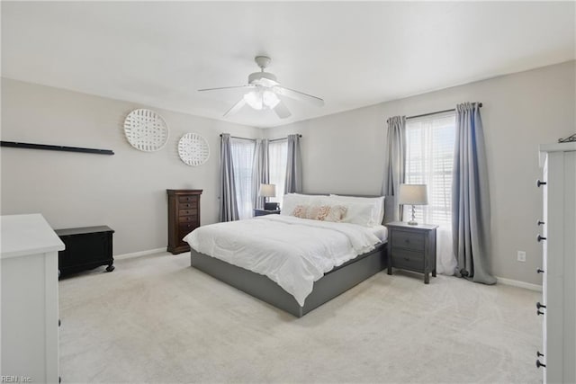 713 Quesnel Dr, Virginia Beach, VA 23454 - carpeted bedroom with baseboards and a ceiling fan