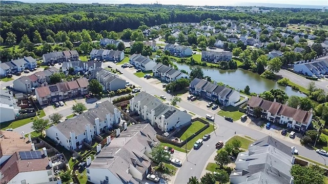 713 Quesnel Dr, Virginia Beach, VA 23454 - aerial overview of property's location with nearby suburban area and a large body of water