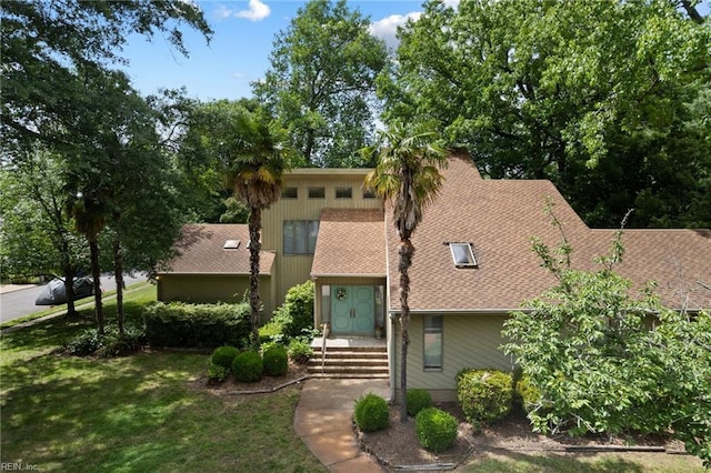 4401 Leatherwood Dr, Virginia Beach, VA 23462 - view of front of house with roof with shingles and a front yard