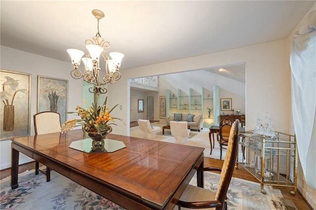 4401 Leatherwood Dr, Virginia Beach, VA 23462 - dining area with a chandelier