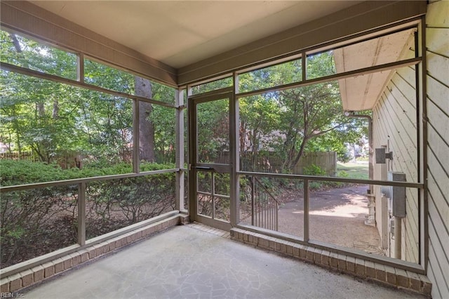4401 Leatherwood Dr, Virginia Beach, VA 23462 - view of unfurnished sunroom
