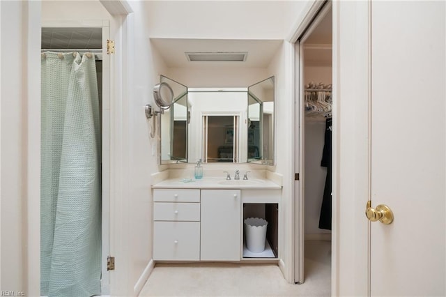 4401 Leatherwood Dr, Virginia Beach, VA 23462 - full bathroom featuring vanity and a shower with shower curtain