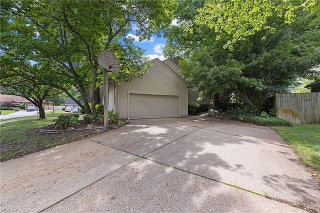 4401 Leatherwood Dr, Virginia Beach, VA 23462 - garage featuring concrete driveway