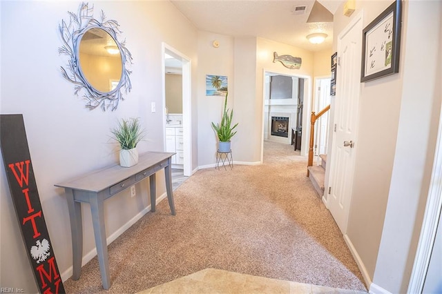 1660 Chestwood Dr, Virginia Beach, VA 23453 - hall with carpet and baseboards