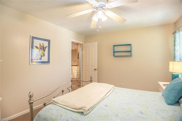 1660 Chestwood Dr, Virginia Beach, VA 23453 - bedroom with carpet floors, baseboards, and ceiling fan