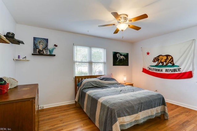 7811 Michael Dr, Norfolk, VA 23505 - bedroom with wood finished floors, baseboards, and a ceiling fan