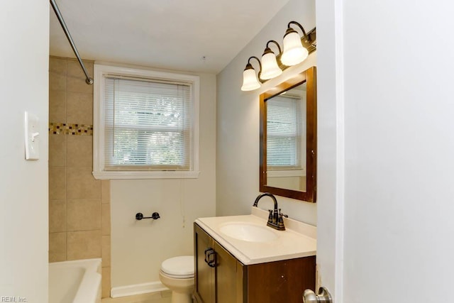 7811 Michael Dr, Norfolk, VA 23505 - full bath with vanity, toilet, and shower / washtub combination