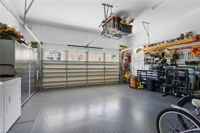 2408 Mathews Green Rd, Virginia Beach, VA 23456 - garage featuring washer and dryer