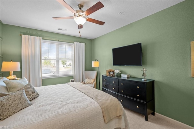 1720 Vankar Dr, Virginia Beach, VA 23456 - bedroom with carpet floors, ceiling fan, and baseboards