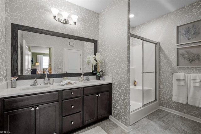 1720 Vankar Dr, Virginia Beach, VA 23456 - full bath featuring baseboards, ensuite bath, and a stall shower