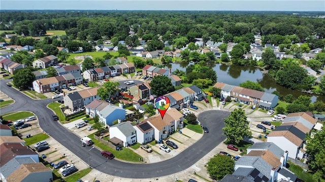 3531 Woodburne Dr, Virginia Beach, VA 23452 - aerial view of property's location featuring a large body of water and nearby suburban area