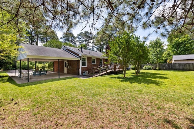 4422 Gannon Rd, Portsmouth, VA 23703 - view of yard with a patio area