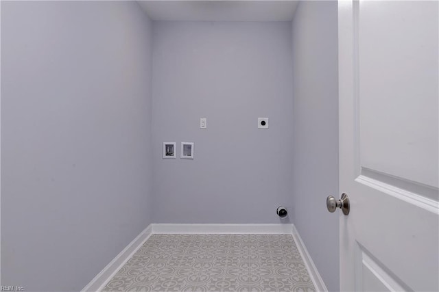 718C Poquoson Ave, Poquoson, VA 23662 - laundry area featuring hookup for a washing machine, baseboards, and electric dryer hookup