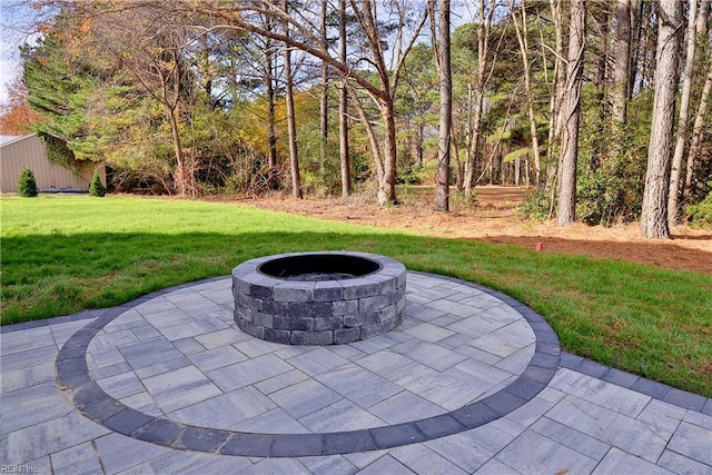 718C Poquoson Ave, Poquoson, VA 23662 - view of patio / terrace with an outdoor fire pit