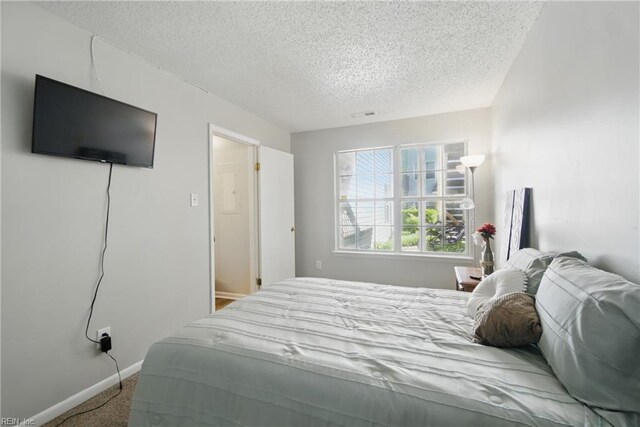5165 Thatcher Way, Virginia Beach, VA 23456 - bedroom featuring a textured ceiling, carpet, and baseboards
