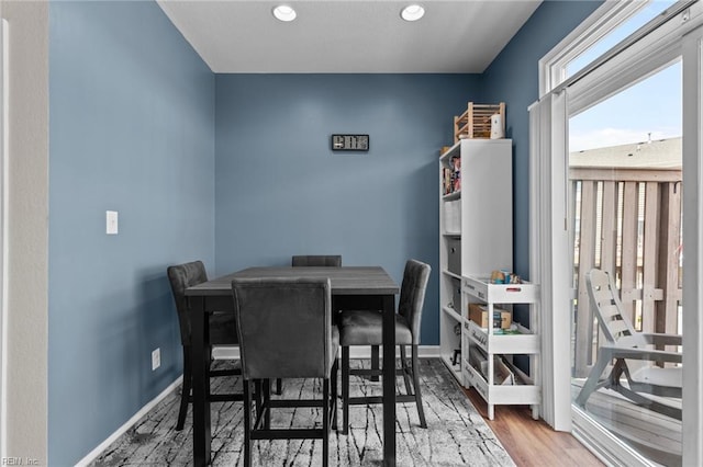 264 Feldspar St, Virginia Beach, VA 23462 - dining space with wood finished floors, recessed lighting, and baseboards