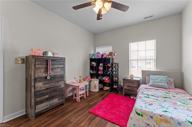 264 Feldspar St, Virginia Beach, VA 23462 - bedroom with wood finished floors, baseboards, and a ceiling fan