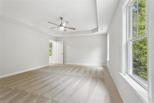 206 Loon Ct, Newport News, VA 23606 - empty room with a ceiling fan, light colored carpet, and baseboards