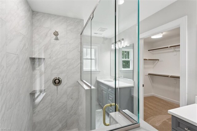 206 Loon Ct, Newport News, VA 23606 - full bath featuring vanity, walk in shower, and a walk in closet