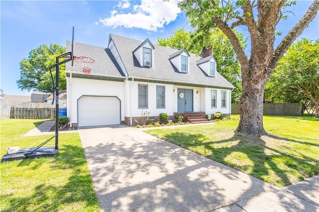 2668 N Elizabeth Harbor Dr, Chesapeake, VA 23321 - new england style home with an attached garage, driveway, and a shingled roof