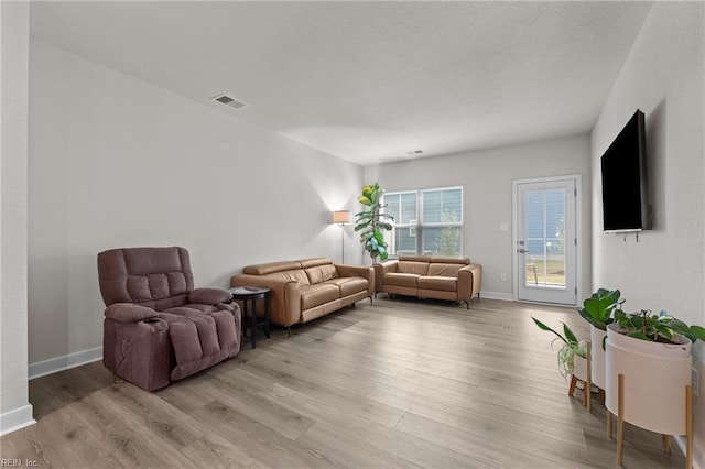 23050 Preserve Pl, Carrollton, VA 23314 - living room featuring light wood-style floors and baseboards