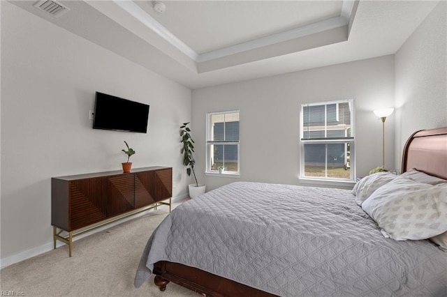 23050 Preserve Pl, Carrollton, VA 23314 - carpeted bedroom featuring a raised ceiling and baseboards