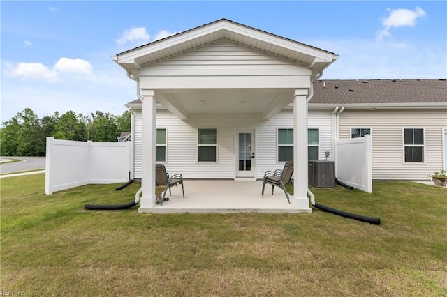 23050 Preserve Pl, Carrollton, VA 23314 - rear view of property with a patio area and central air condition unit