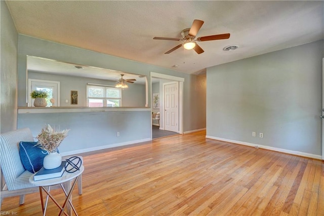 529 Warren Ave, Chesapeake, VA 23322 - spare room with wood finished floors, ceiling fan, and baseboards