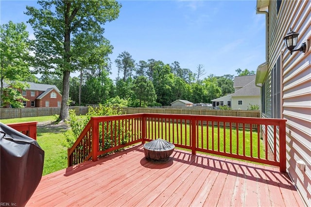 3711 Goodwin Neck Rd, Yorktown, VA 23692 - deck featuring a fire pit