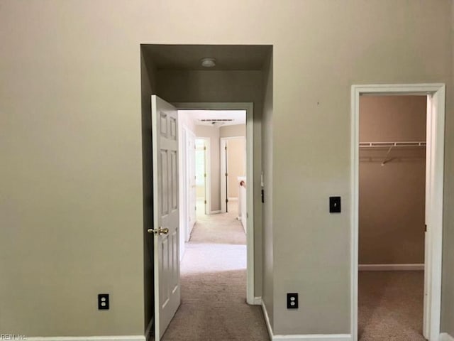 111 Chardonnay Rd, Williamsburg, VA 23185 - hallway with carpet flooring and baseboards