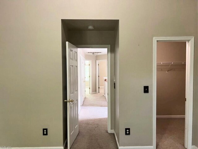 111 Chardonnay Rd, Williamsburg, VA 23185 - hallway with carpet flooring and baseboards