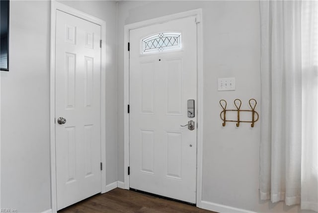 3613 Mostiler Pl, Chesapeake, VA 23323 - entrance foyer with baseboards and dark wood finished floors