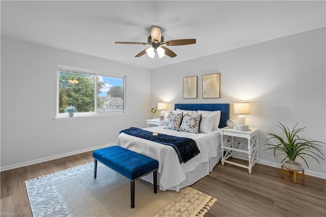 1801 Delaney St, Virginia Beach, VA 23464 - bedroom with wood finished floors and ceiling fan