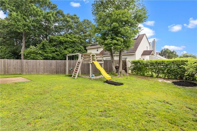 1801 Delaney St, Virginia Beach, VA 23464 - fenced backyard with a playground