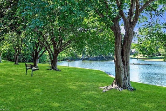 1424 Stewart St, Chesapeake, VA 23324 - view of property's community featuring a lawn and a water view