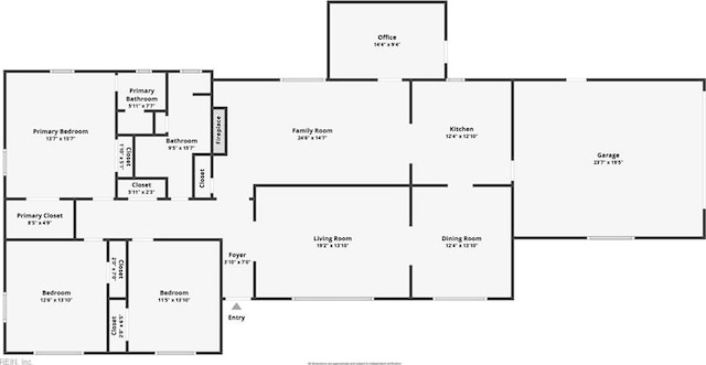 409 Briarfield Dr, Chesapeake, VA 23322 - floor plan / room layout