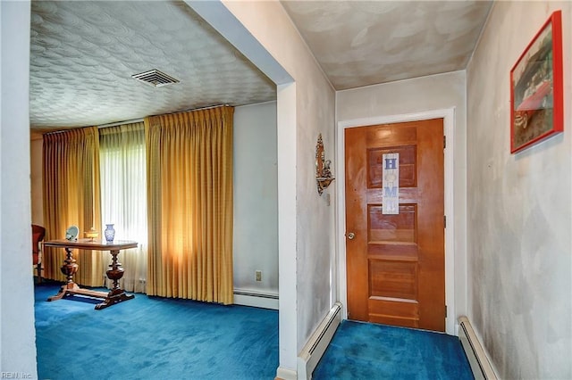 409 Briarfield Dr, Chesapeake, VA 23322 - hall with carpet and a baseboard heating unit