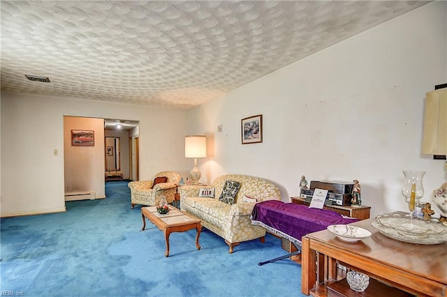 409 Briarfield Dr, Chesapeake, VA 23322 - living room with baseboard heating and carpet floors