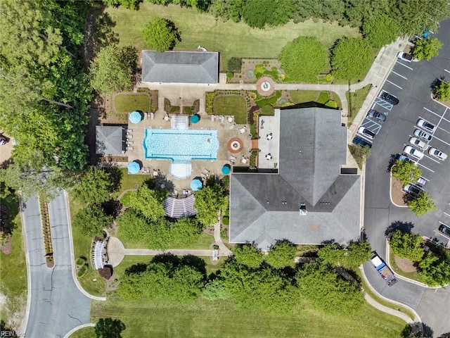 2819 Rose Garden Way, Virginia Beach, VA 23456 - aerial view of a pool area