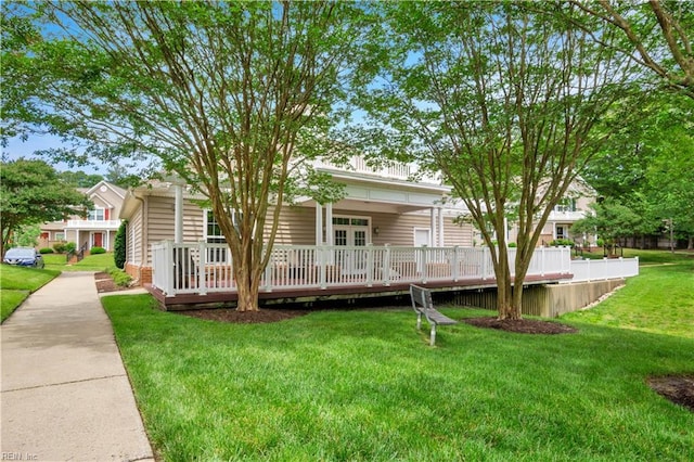 303 Settlement Dr Unit 303, Williamsburg, VA 23188 - view of front of property with a front yard and a deck
