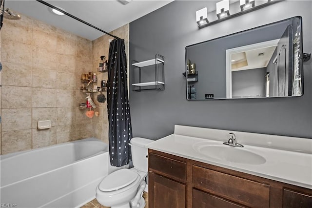 249 Carnelian St Unit 85A, Virginia Beach, VA 23462 - bathroom featuring toilet, shower / tub combo, and vanity