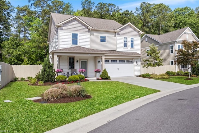 531 Middleton Way, Chesapeake, VA 23322 - traditional home featuring driveway, a porch, a garage, and roof with shingles