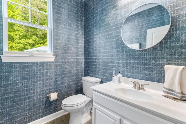 531 Middleton Way, Chesapeake, VA 23322 - bathroom featuring vanity, toilet, and wood finished floors