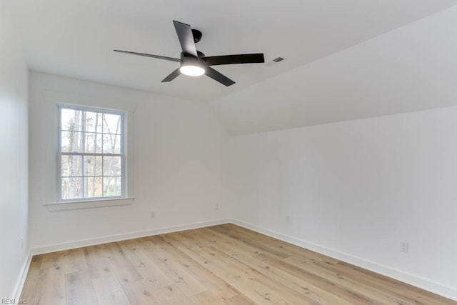 2417 Cedar Rd, Chesapeake, VA 23323 - bonus room with light wood finished floors, lofted ceiling, a ceiling fan, and baseboards